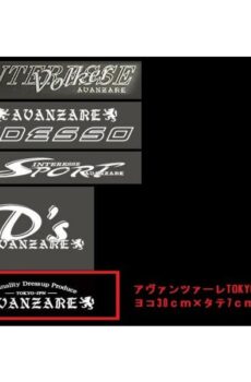 【#10】AVANZAREオリジナルステッカー AVANZARE TOKYO JPN 切り抜き文字ステッカー 300mm×70mm【アヴァンツァーレ】