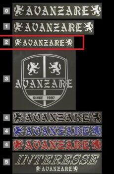 【#02】AVANZAREオリジナルステッカー AVANZARE (小) 140mm×18mm【アヴァンツァーレ】