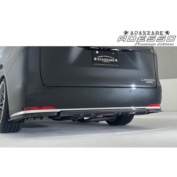 【Premium Edition】LEXUS LM500h リアセンターアンダーディフューザー 平織りカーボン製・紫外線カットクリアー塗装【アヴァンツァーレ】