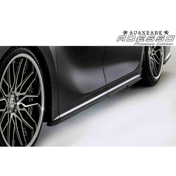 【Premium Edition】LEXUS LM500h サイドスポイラー 平織りカーボン製・紫外線カットクリアー塗装【アヴァンツァーレ】