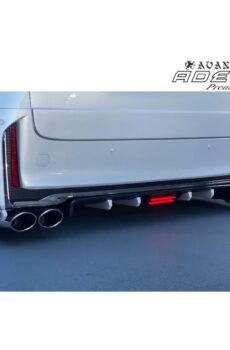 【Premium Edition】４０系アルファード ４０系 ヴェルファイア リアセンターアンダーディフューザー 平織りカーボン製・紫外線カットクリアー【アヴァンツァーレ】